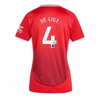 Manchester United Matthijs de Ligt #4 Replica Home Shirt Ladies 2024-25 Short Sleeve